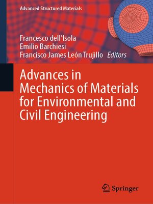 cover image of Advances in Mechanics of Materials for Environmental and Civil Engineering